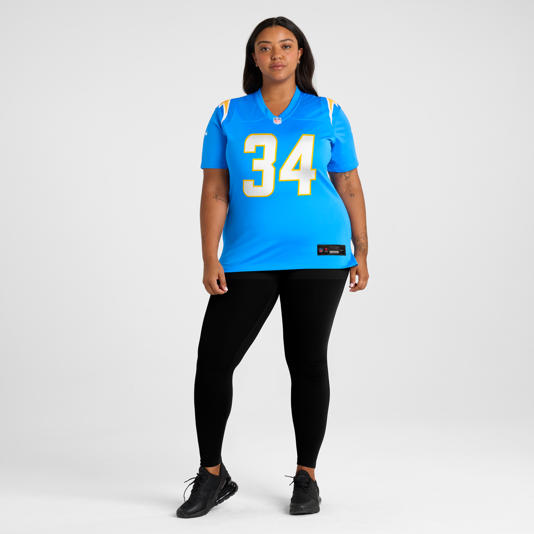 Keaton Mitchell Los Angeles Chargers Nike Women's Team Game Jersey -  Powder Blue