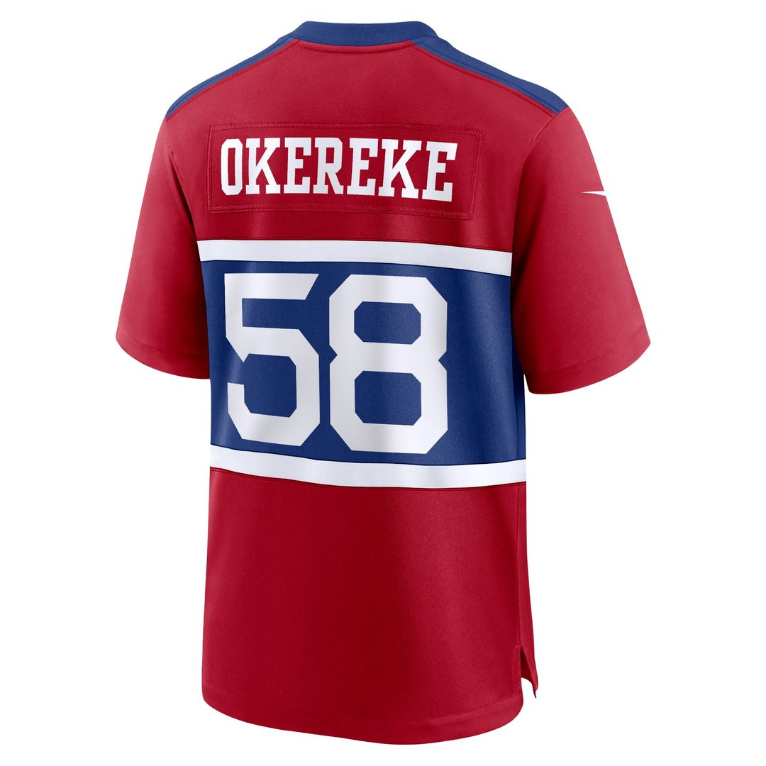 Bobby Okereke New York Giants Nike Alternate Player Game Jersey - Century Red