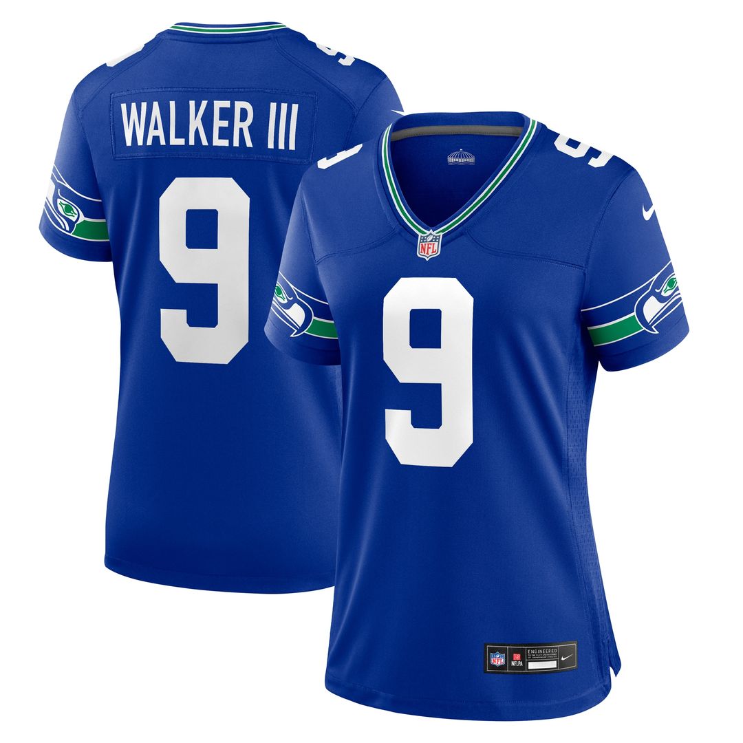 Kenneth Walker III Seattle Seahawks Nike Women's Player Jersey - Navy