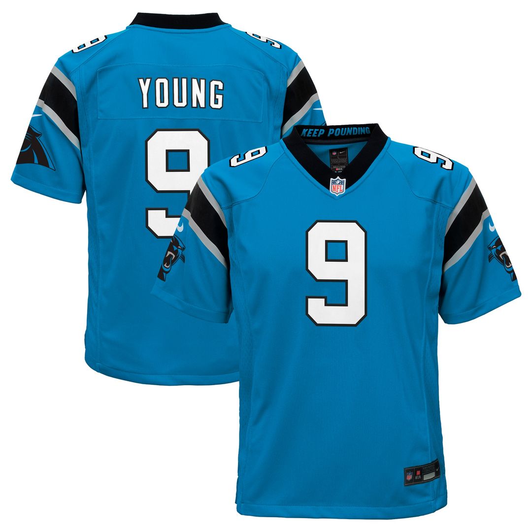 Bryce Young Carolina Panthers Nike Youth Game Jersey - Black