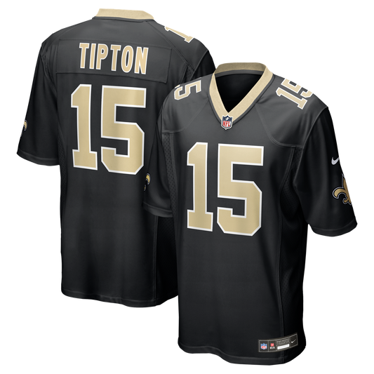 Mason Tipton New Orleans Saints Nike Team Game Jersey -  Black