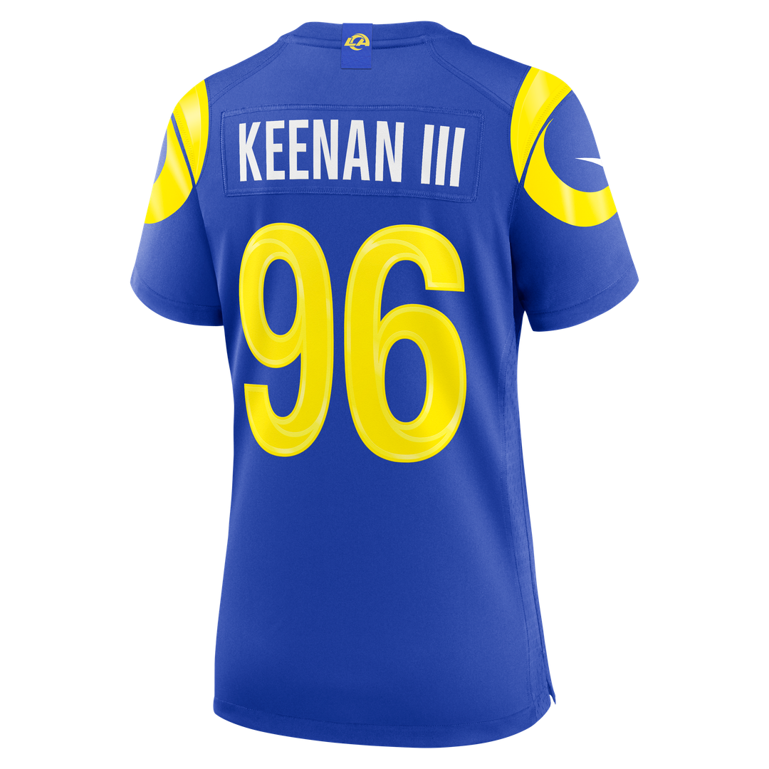 Tim Keenan III Los Angeles Rams Nike Women's Team Game Jersey - Royal