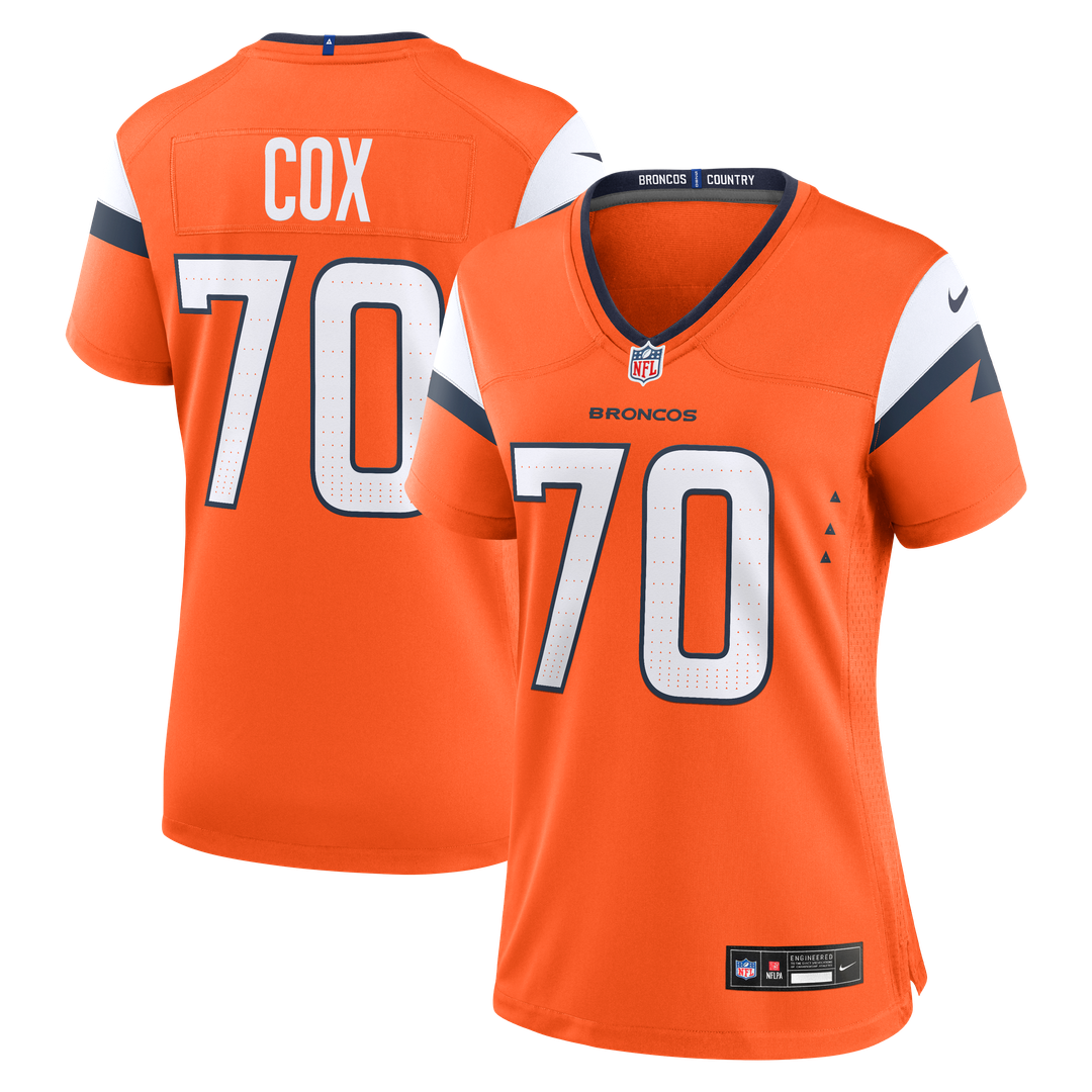 Marques Cox Denver Broncos Nike Women's Team Game Jersey -  Orange