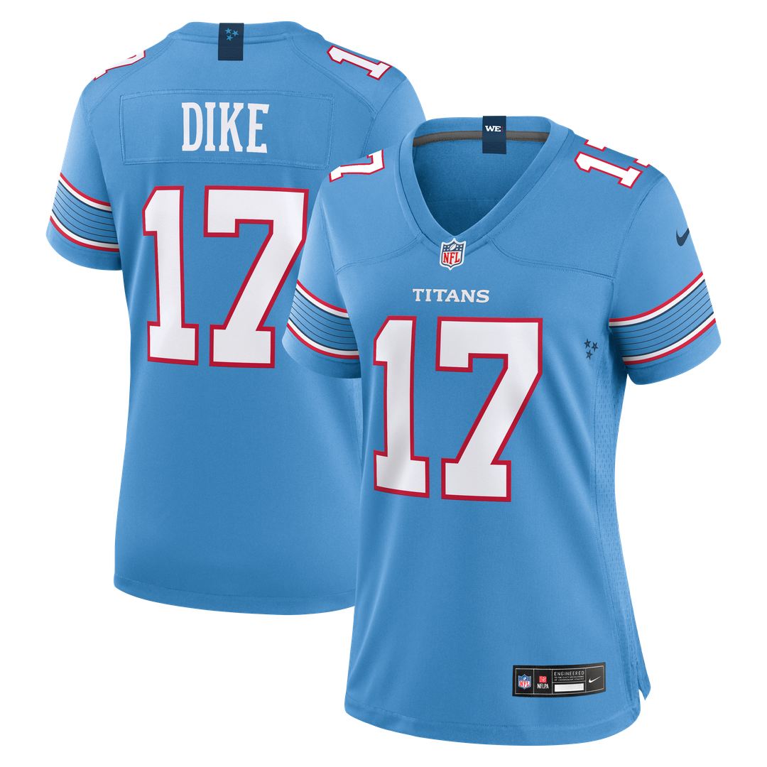 Chimere Dike Tennessee Titans Nike Women's Team Game Jersey -  Light Blue