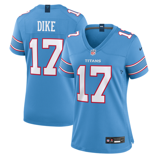 Chimere Dike Tennessee Titans Nike Women's Team Game Jersey -  Light Blue