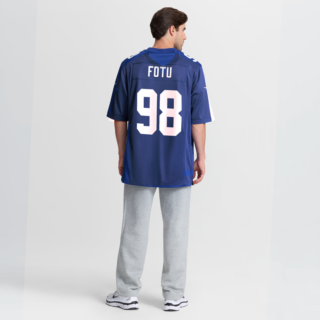 Leki Fotu New York Giants Nike Team Game Jersey - Royal
