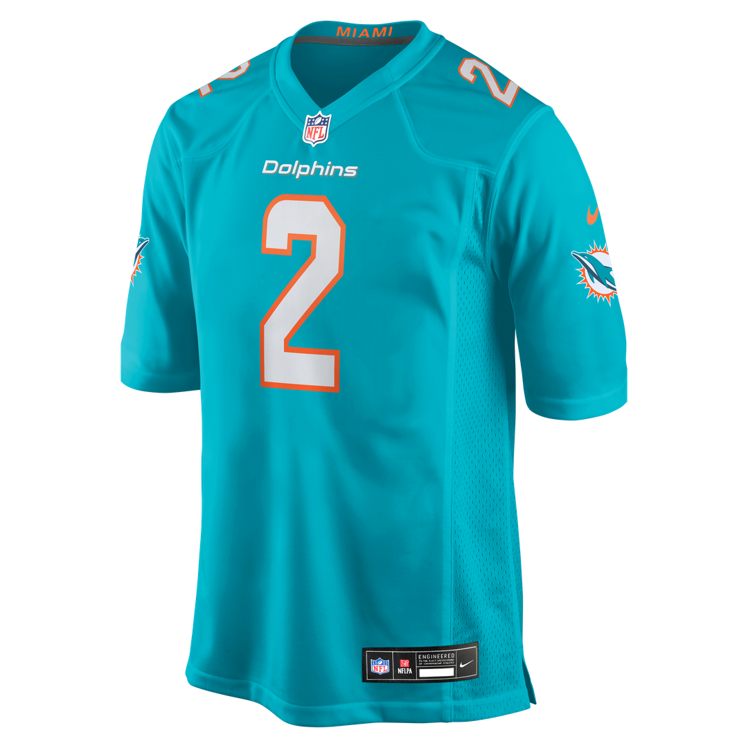 Bradley Chubb Miami Dolphins Nike Game Player Jersey - Aqua