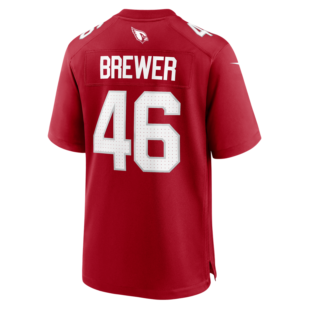 Aaron Brewer Arizona Cardinals Nike Team Game Jersey -  Cardinal