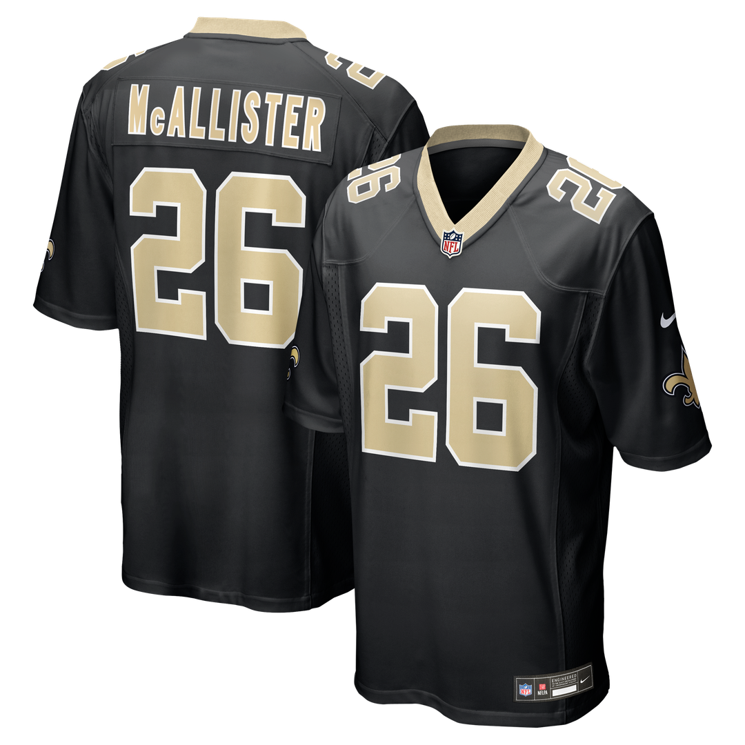 Deuce McAllister New Orleans Saints Nike Game Retired Player Jersey - Black