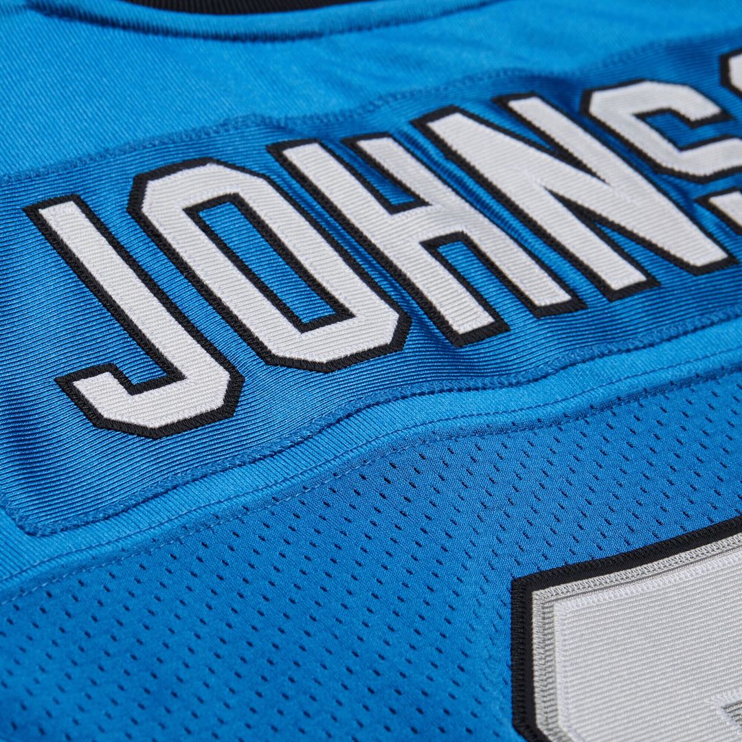 Calvin Johnson Detroit Lions Mitchell & Ness 2007 Authentic Throwback Retired Player Jersey - Blue