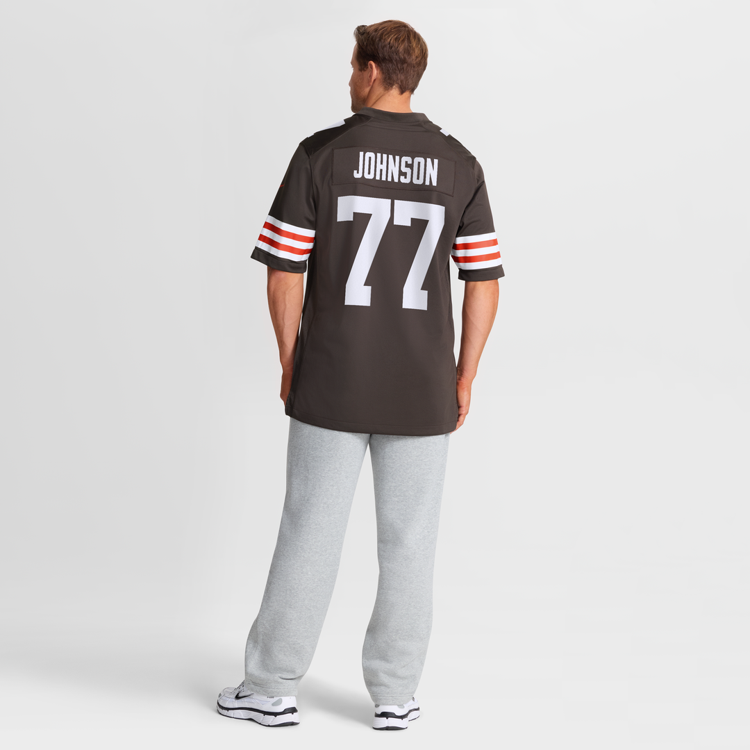 Zion Johnson Cleveland Browns Nike Team Game Jersey -  Brown