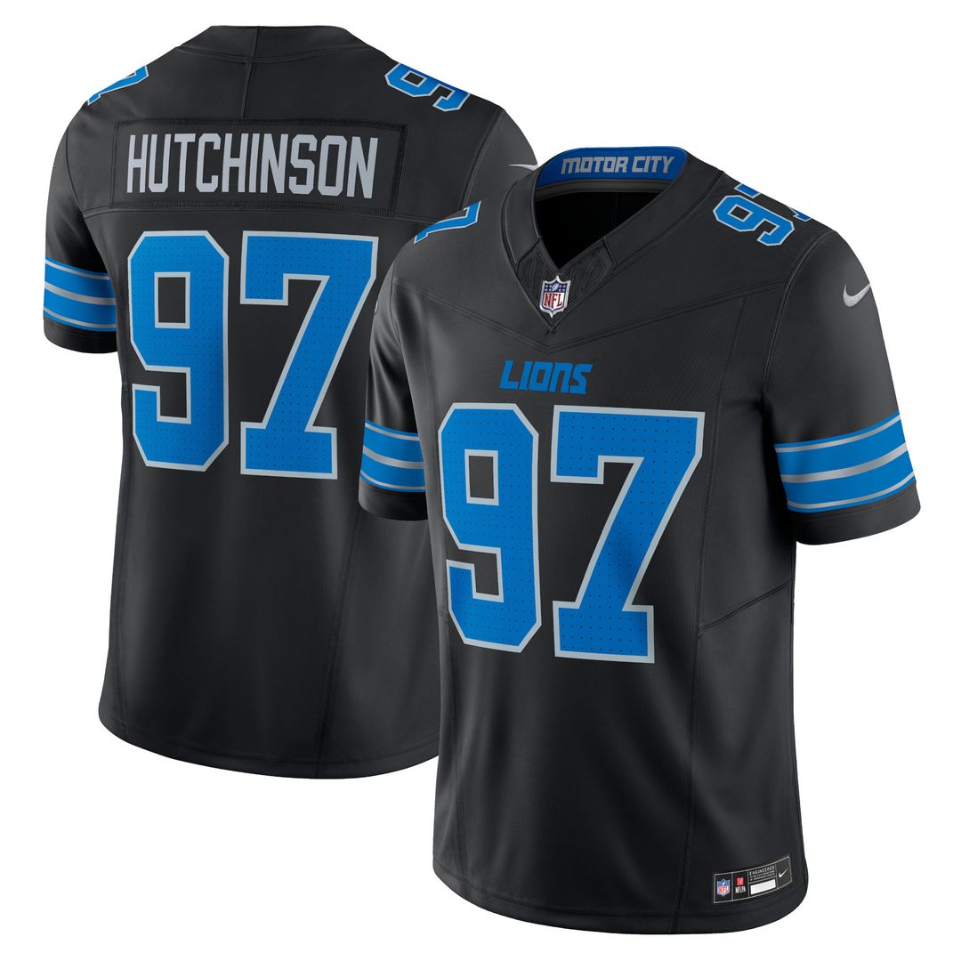 Aidan Hutchinson Detroit Lions Nike Vapor F.U.S.E. Alternate Limited Jersey - Blue