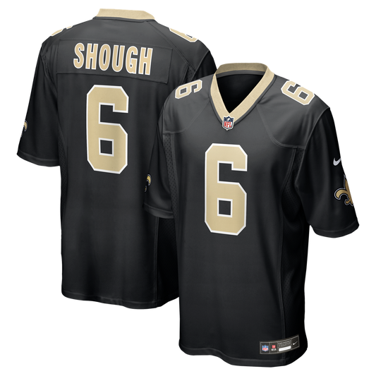 Tyler Shough New Orleans Saints Nike Game Jersey - Black