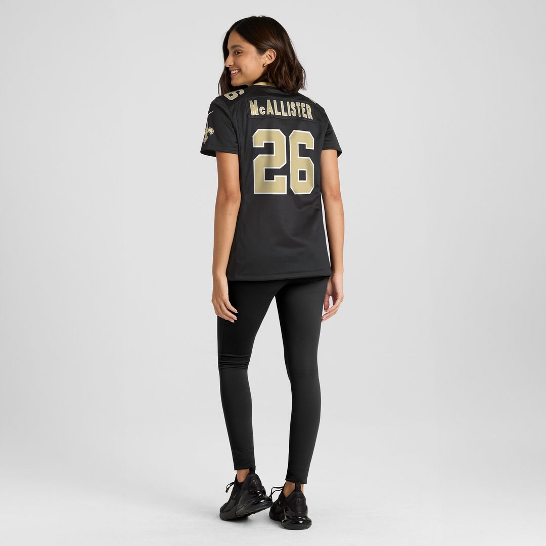 Deuce McAllister New Orleans Saints Nike Women's Game Retired Player Jersey - Black