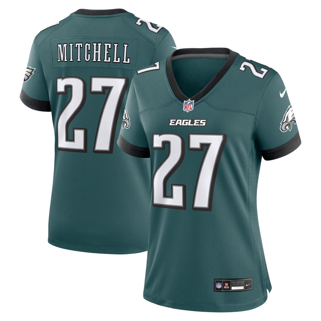 Quinyon Mitchell Philadelphia Eagles Nike Women's Team Game Jersey -  Midnight Green