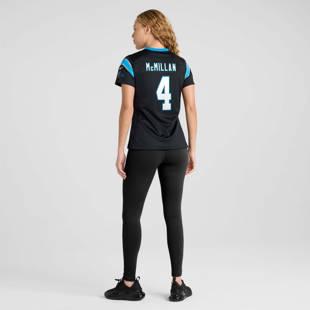 Tetairoa McMillan Carolina Panthers Nike Women's Team Game Jersey -  Black