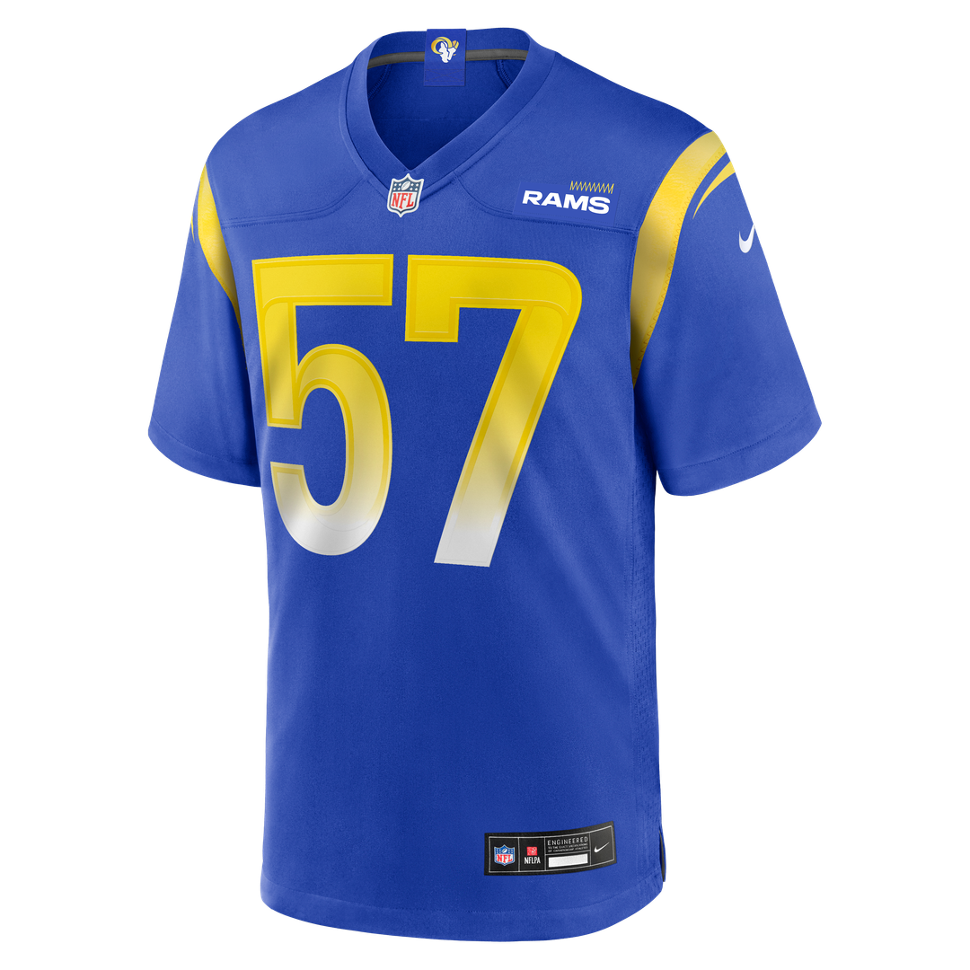 Ty Hamilton Los Angeles Rams Nike Team Game Jersey -  Royal