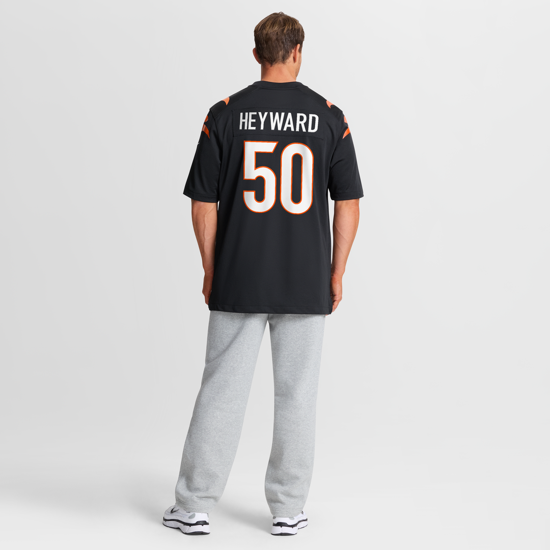 Shaka Heyward Cincinnati Bengals Nike Team Game Jersey -  Black