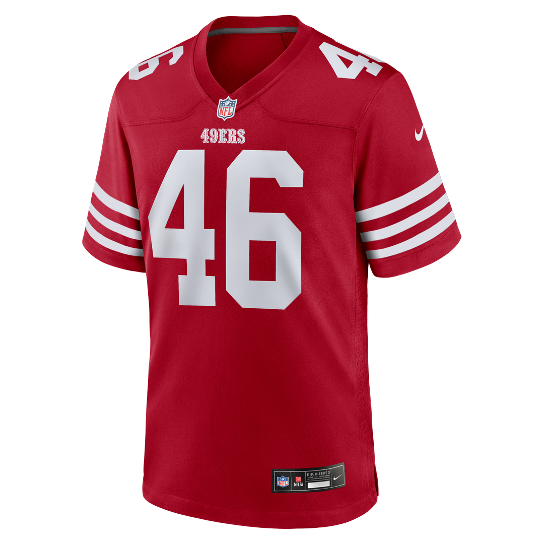 Jon Weeks San Francisco 49ers Nike Team Game Jersey -  Scarlet
