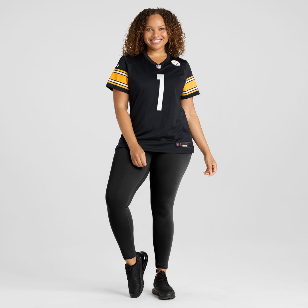 Number 1 Mom Pittsburgh Steelers Nike Women's Game Jersey - Black