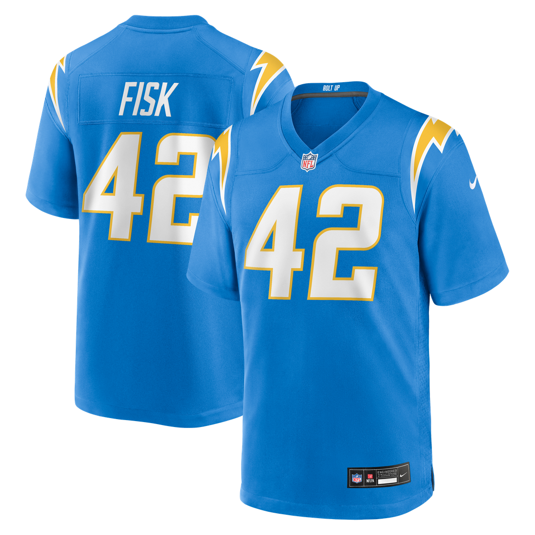 Tucker Fisk Los Angeles Chargers Nike Team Game Jersey -  Powder Blue