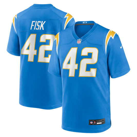 Tucker Fisk Los Angeles Chargers Nike Team Game Jersey -  Powder Blue