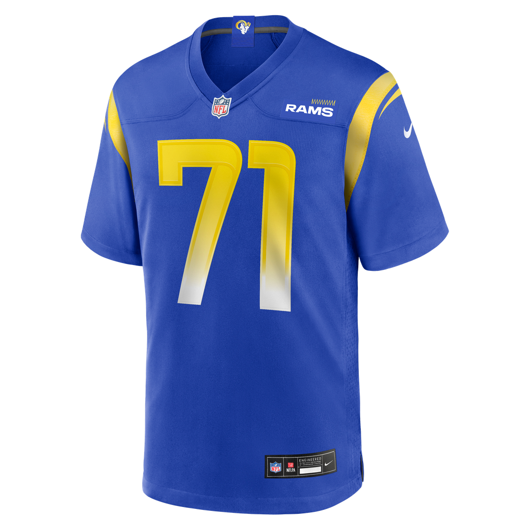 Warren McClendon Jr. Los Angeles Rams Nike Team Game Jersey - Royal