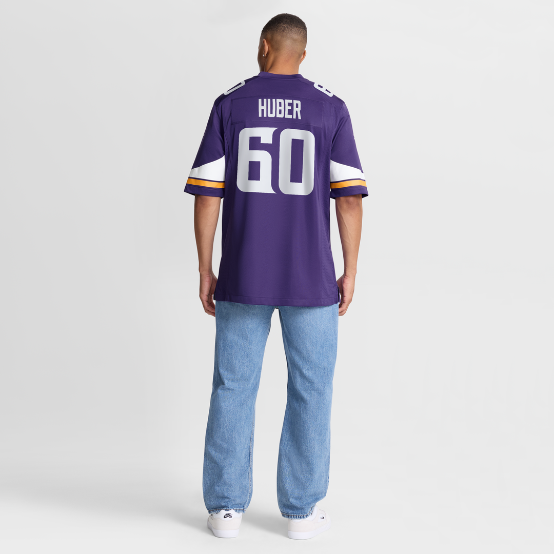 Joe Huber Minnesota Vikings Nike Team Game Jersey -  Purple