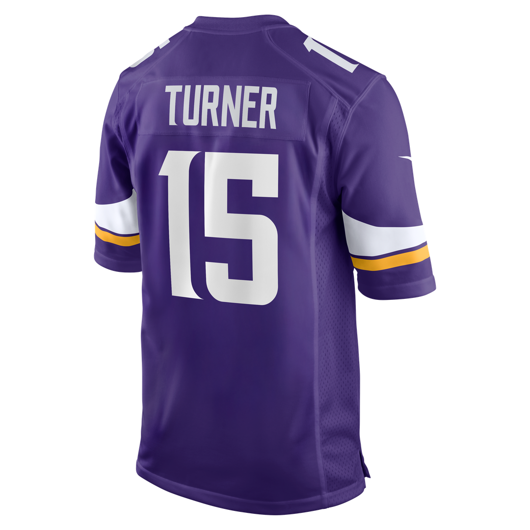 Dallas Turner Minnesota Vikings Nike  Game Jersey -  Purple