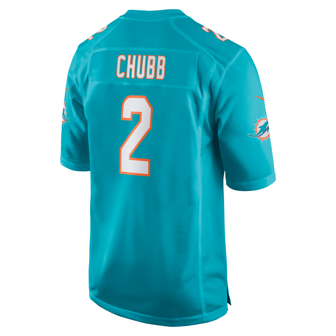Bradley Chubb Miami Dolphins Nike Game Player Jersey - Aqua