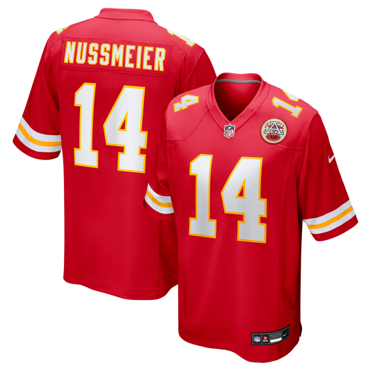 Garrett Nussmeier Kansas City Chiefs Nike Game Jersey - Red
