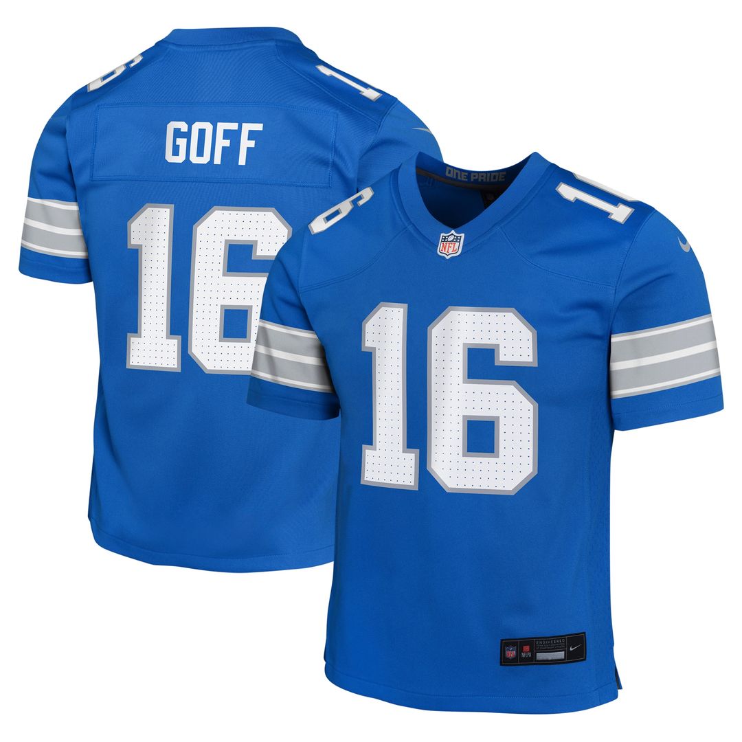 Jared Goff Detroit Lions Nike Youth Game Jersey - Black