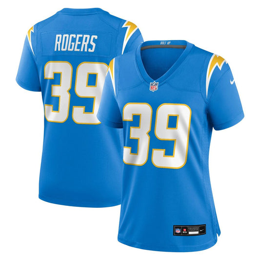 Eric Rogers Los Angeles Chargers Nike Women's Team Game Jersey -  Powder Blue