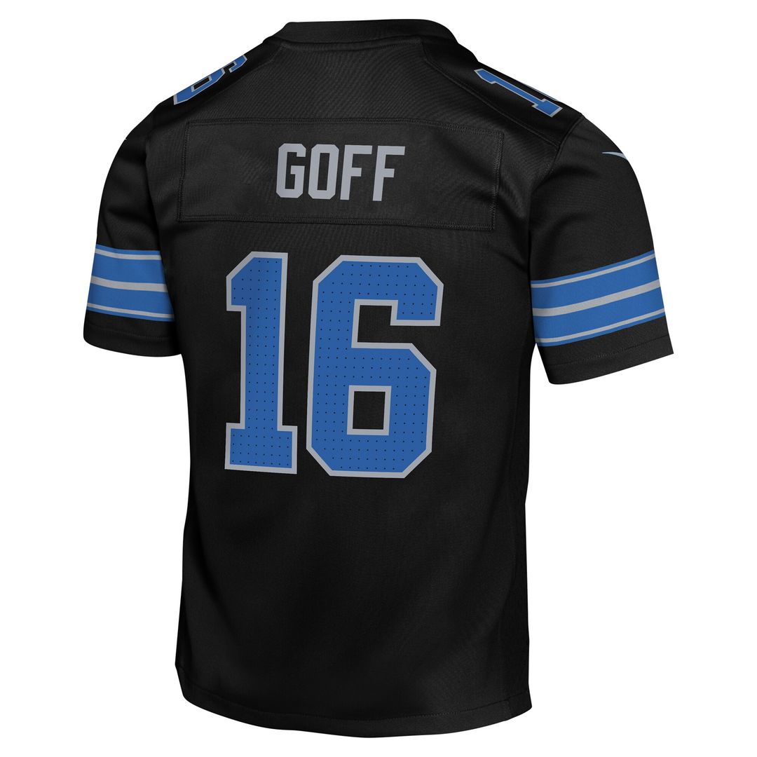 Jared Goff Detroit Lions Nike Youth Game Jersey - Black
