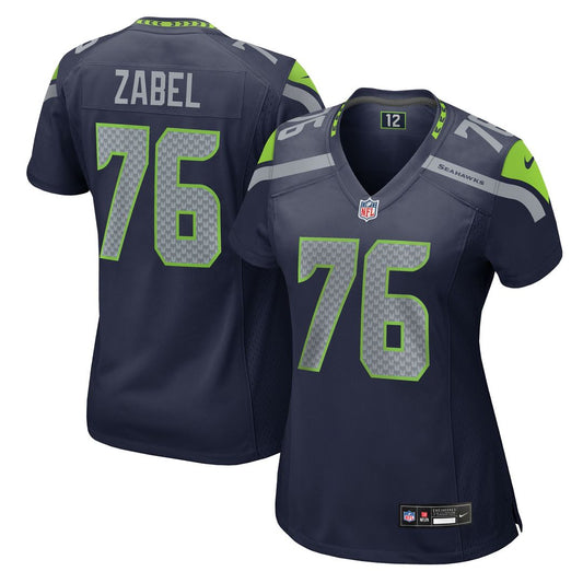 Grey Zabel Seattle Seahawks Nike Women's Team Game Jersey -  College Navy