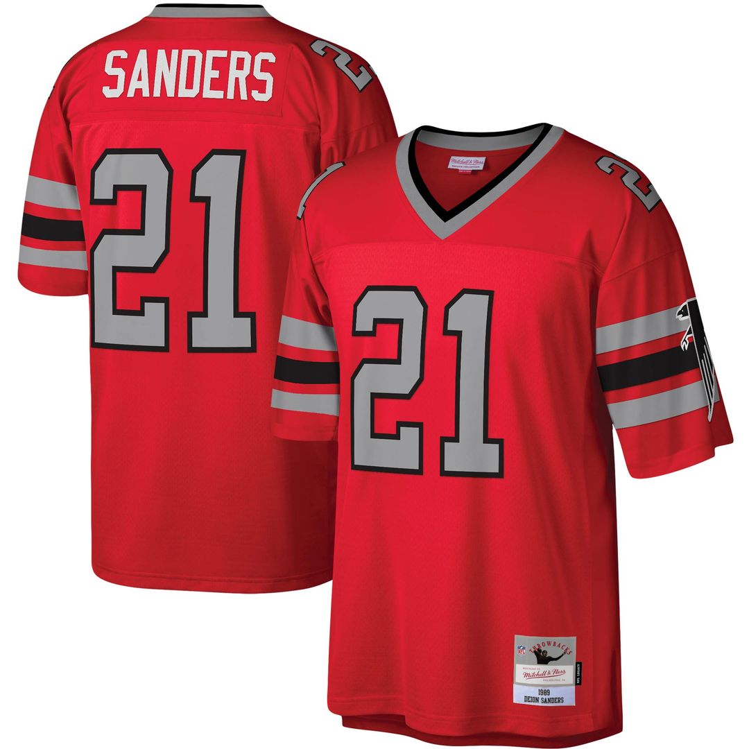 Deion Sanders Atlanta Falcons Mitchell & Ness Legacy Replica Jersey - White