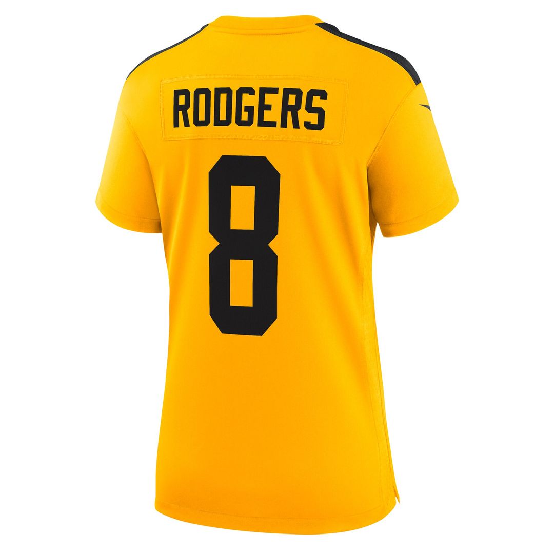 Aaron Rodgers Pittsburgh Steelers Nike Women's Alternate 1933 Throwback Game Jersey - Gold