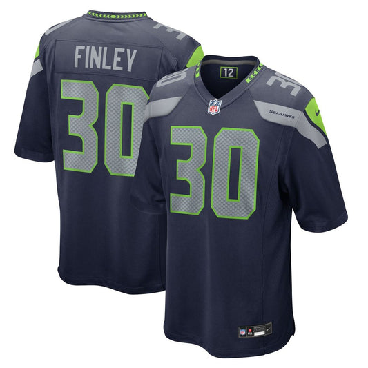 AJ Finley Seattle Seahawks Nike Team Game Jersey -  College Navy