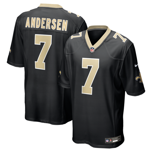 Morten Andersen New Orleans Saints Nike Game Retired Player Jersey - Black