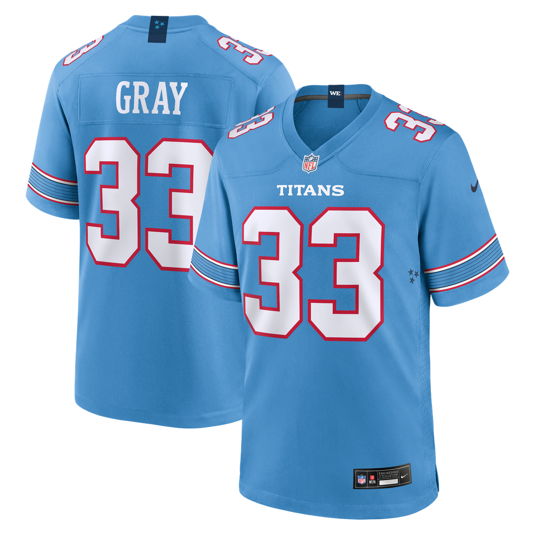 Cedric Gray Tennessee Titans Nike Game Jersey - Light Blue