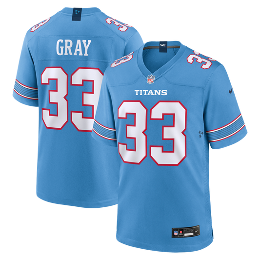 Cedric Gray Tennessee Titans Nike Game Jersey - Light Blue