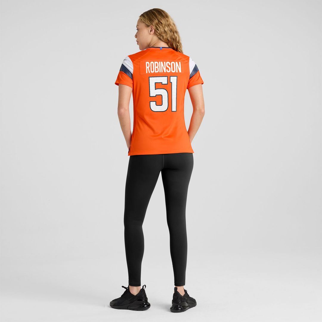 Que Robinson Denver Broncos Nike Women's Team Game Jersey -  Orange