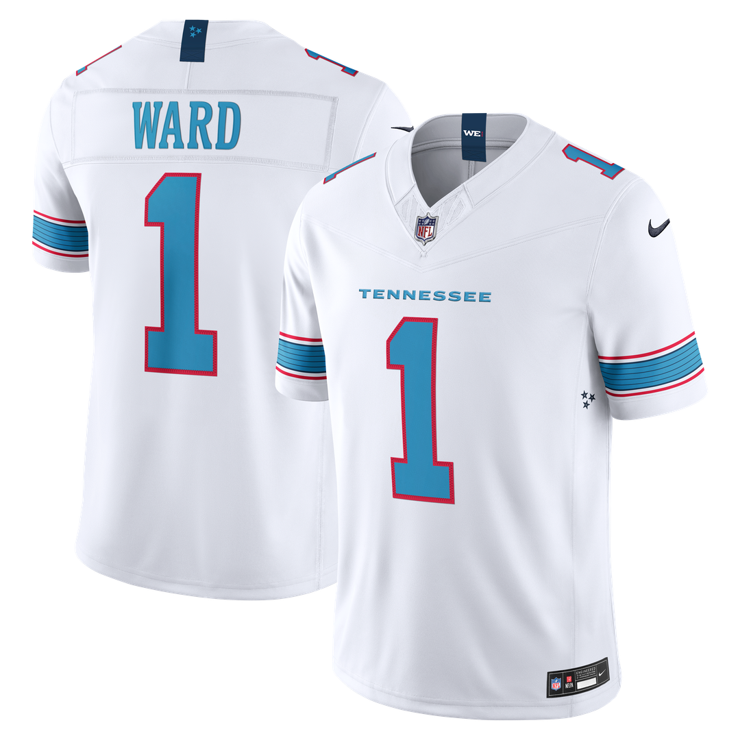 Cameron Ward Tennessee Titans Nike Vapor F.U.S.E. Stitched Limited Jersey - Light Blue