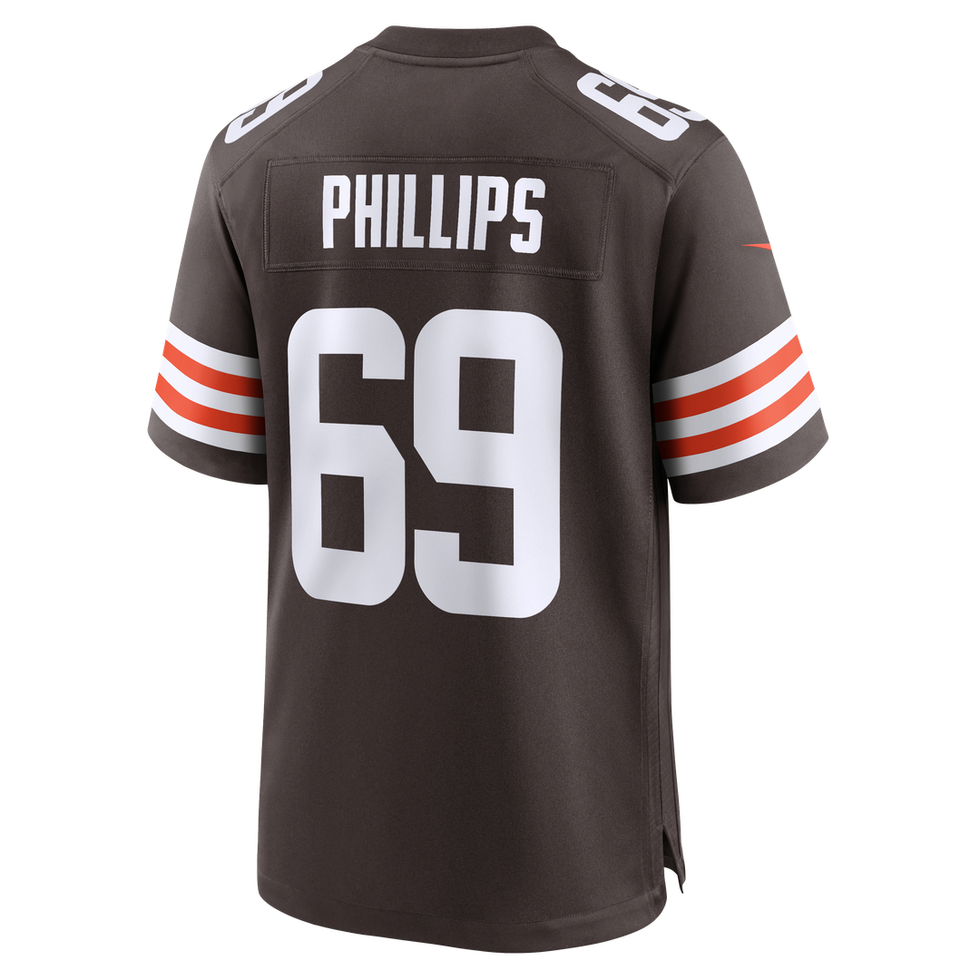 Tyre Phillips Cleveland Browns Nike Team Game Jersey -  Brown