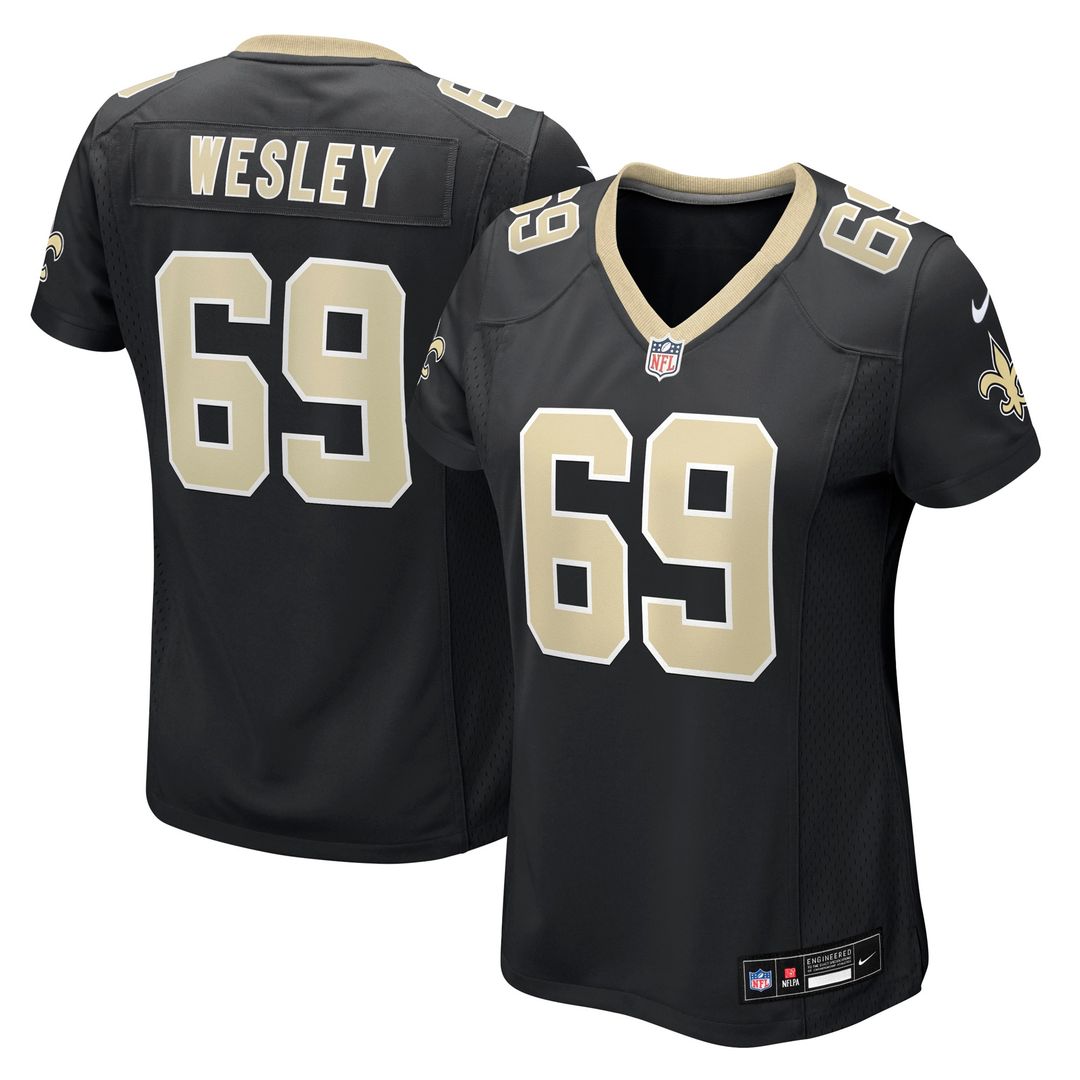 Barry Wesley New Orleans Saints Nike Women's Team Game Jersey -  Black