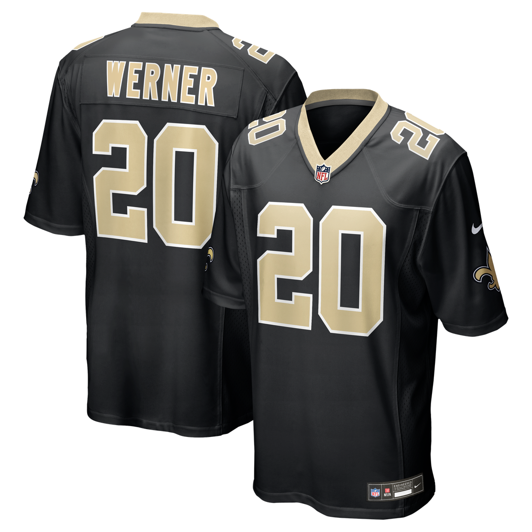 Pete Werner New Orleans Saints Nike Game Jersey - Black