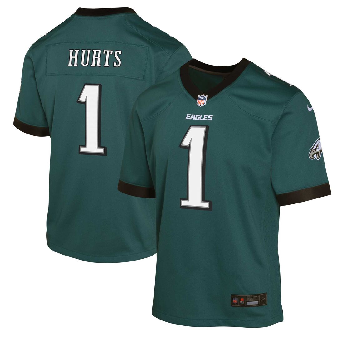Jalen Hurts Philadelphia Eagles Nike Youth Game Jersey - Green