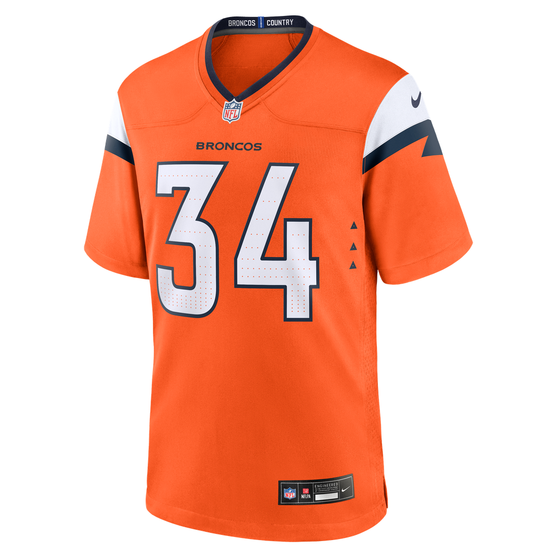 JL Skinner Denver Broncos Nike Team Game Jersey -  Orange