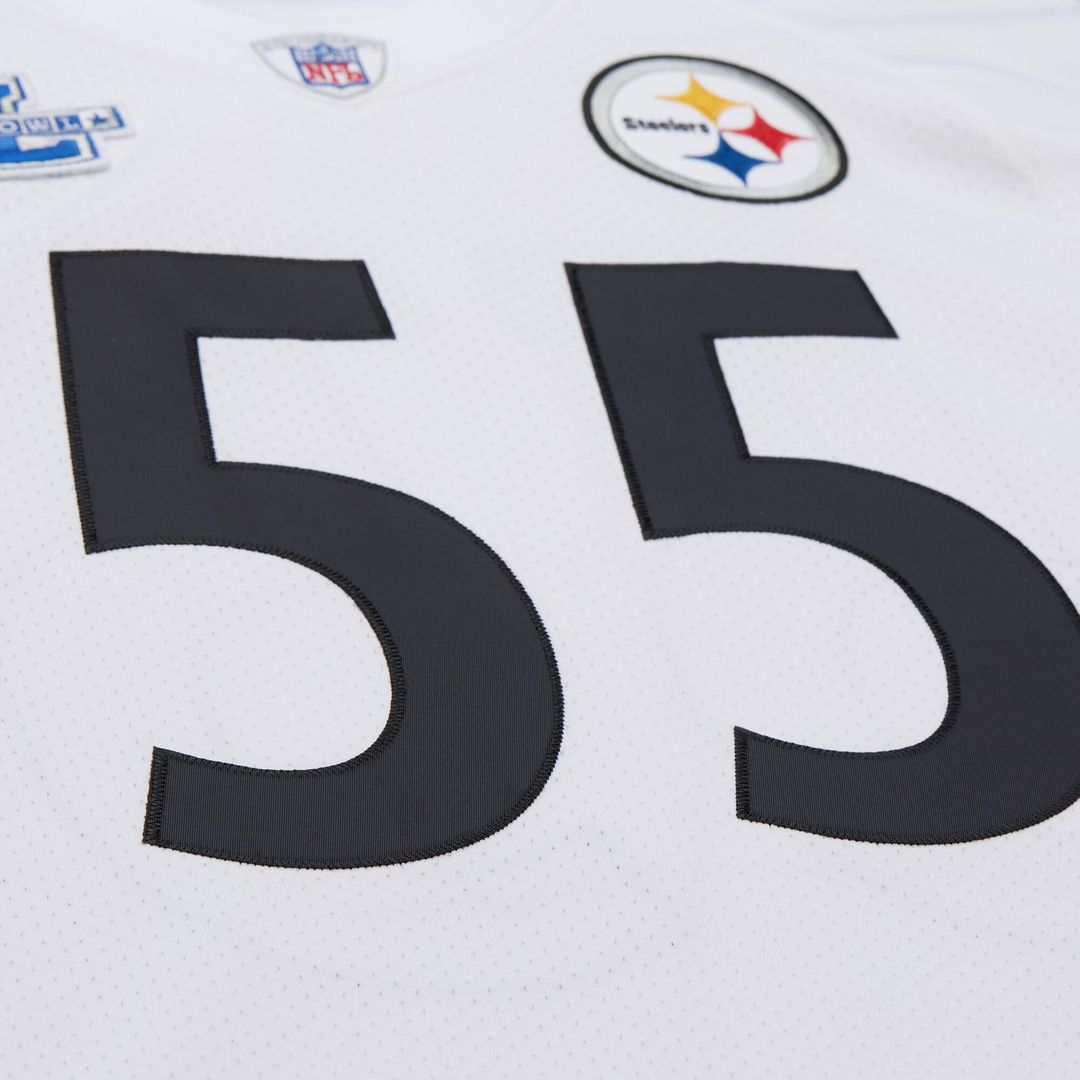Joey Porter Pittsburgh Steelers Mitchell & Ness 2005 Authentic Throwback Retired Player Jersey - White