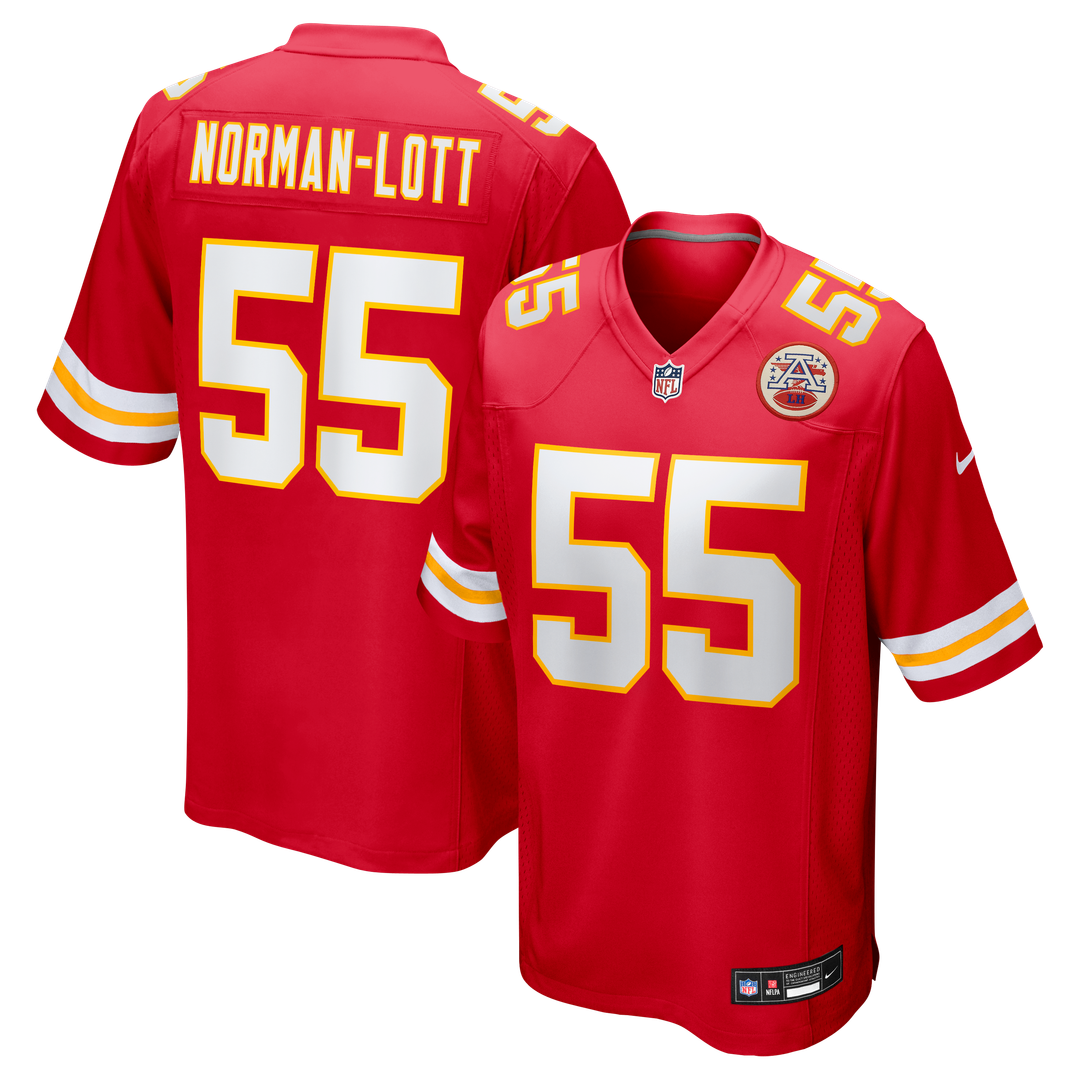 Omarr Norman-Lott Kansas City Chiefs Nike Team Game Jersey -  Red